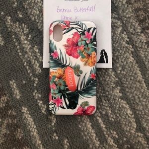 Hibiscus loopy case iPhone X